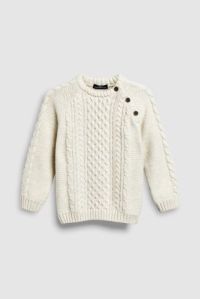 boys cream cable sweater